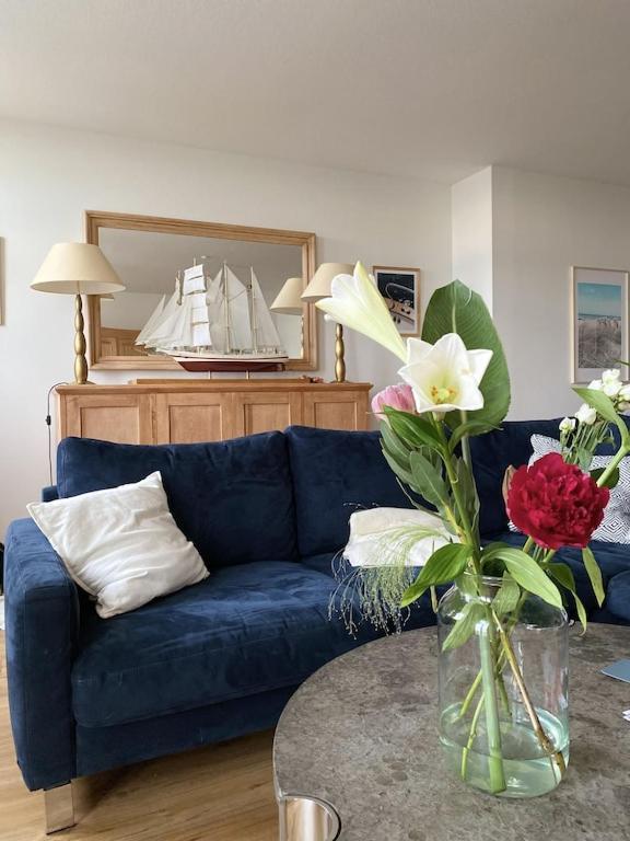 Villa Seeblick Warnemuende - Fewo Mit Meerblick Und Balkon Direkt Am Strand Fuer 2-4 Pers รอสต็อค ภายนอก รูปภาพ